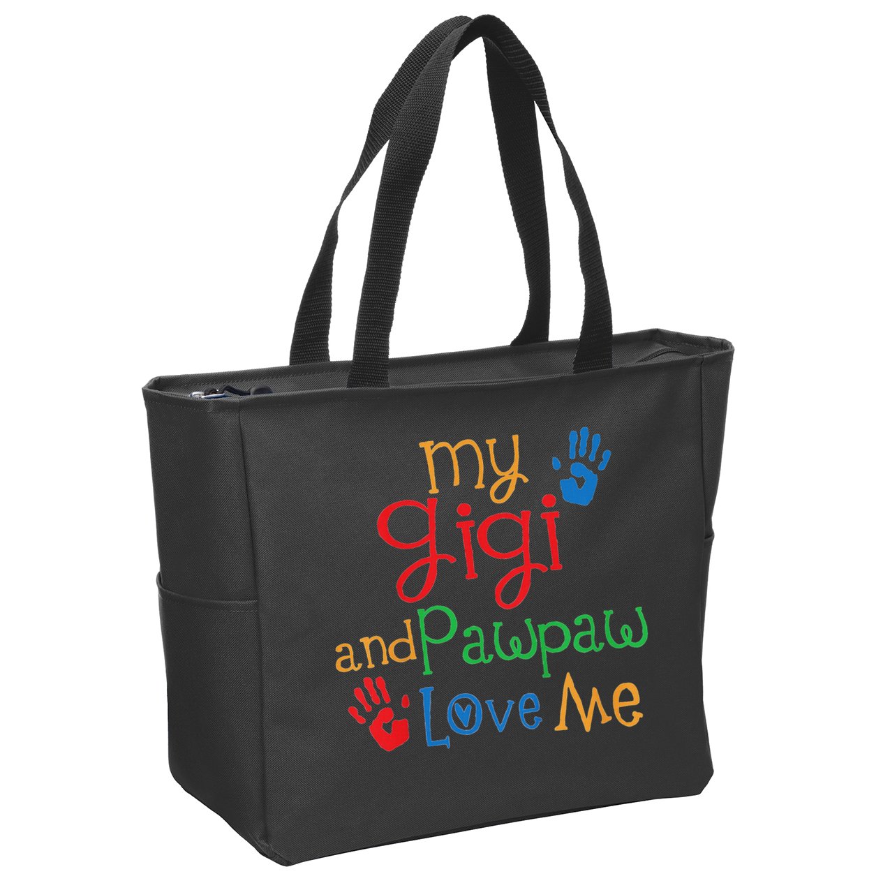 My Gigi And Pawpaw Love Me Zip Tote Bag