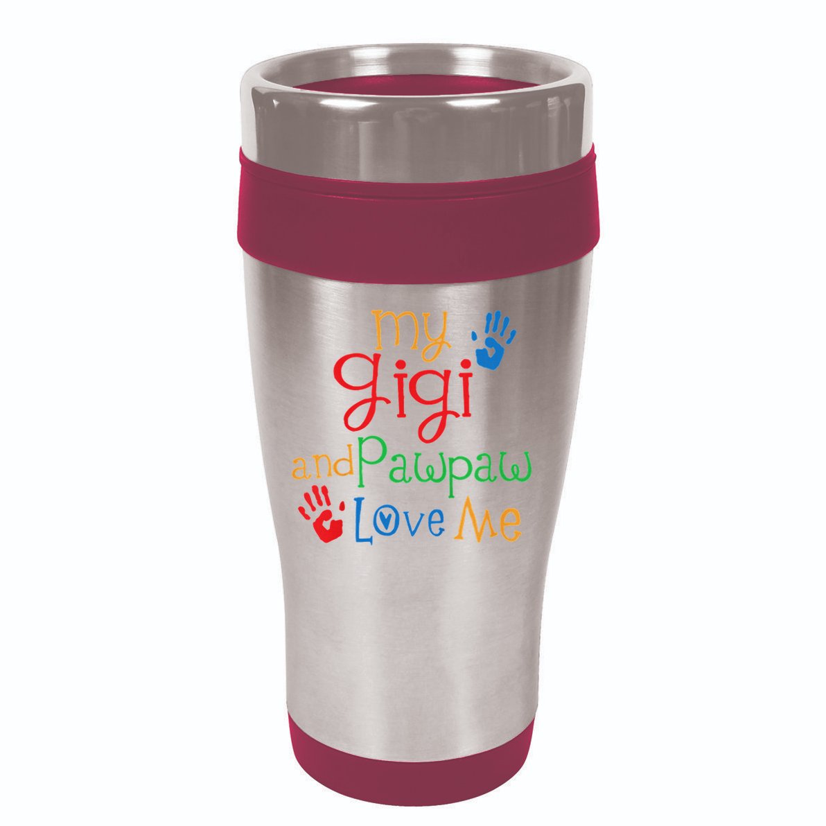 My Gigi And Pawpaw Love Me 16oz Travel Tumbler