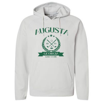 Masters Golf Augusta Georgia Performance Fleece Hoodie