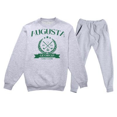 Masters Golf Augusta Georgia Premium Crewneck Sweatsuit Set