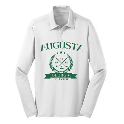 Masters Golf Augusta Georgia Silk Touch Performance Long Sleeve Polo