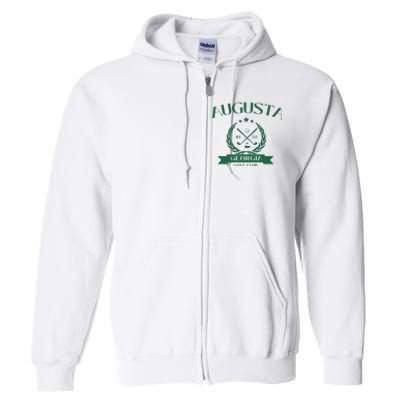 Masters Golf Augusta Georgia Full Zip Hoodie