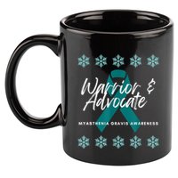 Myasthenia Gravis Awareness Teal Ribbon Warrior Advocate 11oz C Handle Ceramic Mug