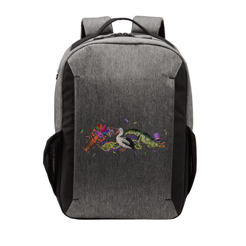 Mardi Gras Alligator Pelican Crawfish New Orleans Carnival Vector Backpack