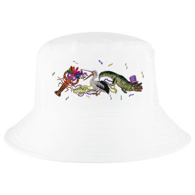 Mardi Gras Alligator Pelican Crawfish New Orleans Carnival Cool Comfort Performance Bucket Hat
