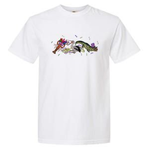 Mardi Gras Alligator Pelican Crawfish New Orleans Carnival Garment-Dyed Heavyweight T-Shirt