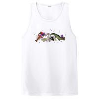 Mardi Gras Alligator Pelican Crawfish New Orleans Carnival PosiCharge Competitor Tank