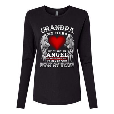 My Guardian Angel Grandpa! Repass In Remembrance Cute Gift Great Gift Womens Cotton Relaxed Long Sleeve T-Shirt