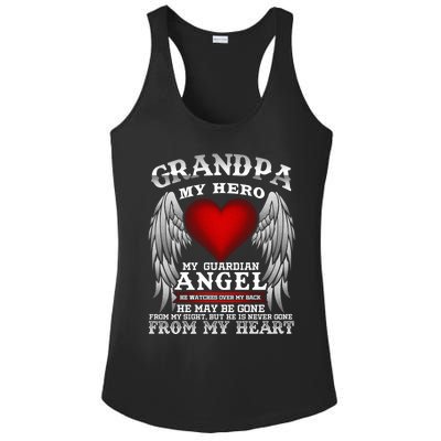 My Guardian Angel Grandpa! Repass In Remembrance Cute Gift Great Gift Ladies PosiCharge Competitor Racerback Tank