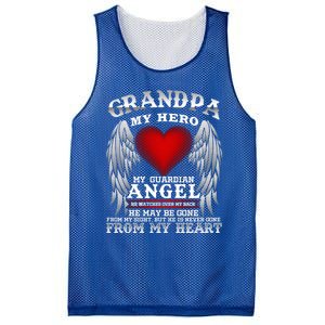 My Guardian Angel Grandpa! Repass In Remembrance Cute Gift Great Gift Mesh Reversible Basketball Jersey Tank