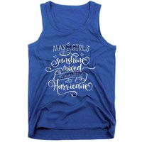 May Girls Are Sunshine Mixed With A Little Hurricane Gift Tank Top