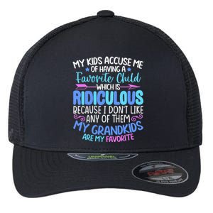 My Grand Are Favorite Funny Family Grandpa Grandma Flexfit Unipanel Trucker Cap