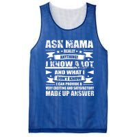 Mama Gift Ask Her Anything Gift Funny Birthday Mothers Day Gift Mesh Reversible Basketball Jersey Tank