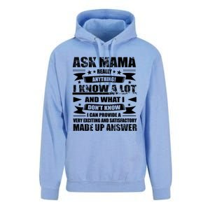 Mama Gift Ask Her Anything Gift Funny Birthday Mothers Day Gift Unisex Surf Hoodie