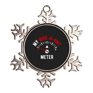 My Give A Shit Meter Metallic Star Ornament