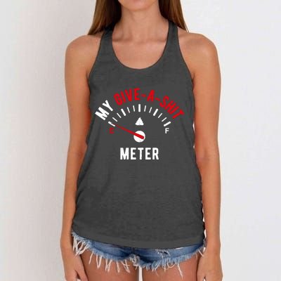 My Give A Shit Meter Women's Knotted Racerback Tank