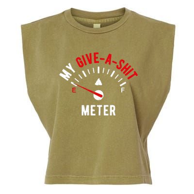 My Give A Shit Meter Garment-Dyed Women's Muscle Tee