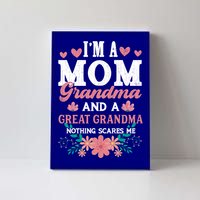 Mom Grandma And Great Grandma Fun Grandmother Nana Graphic Gift Canvas