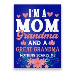 Mom Grandma And Great Grandma Fun Grandmother Nana Graphic Gift Poster