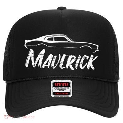 Maverick Grabber American Muscle Car High Crown Mesh Back Trucker Hat
