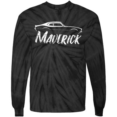 Maverick Grabber American Muscle Car Tie-Dye Long Sleeve Shirt