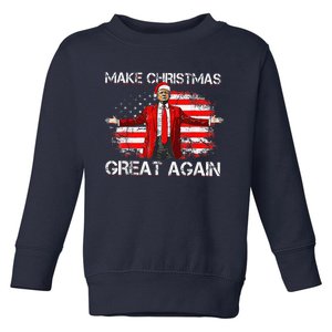 Make Great Again Santa Funny Trump Xmas Pajamas Toddler Sweatshirt