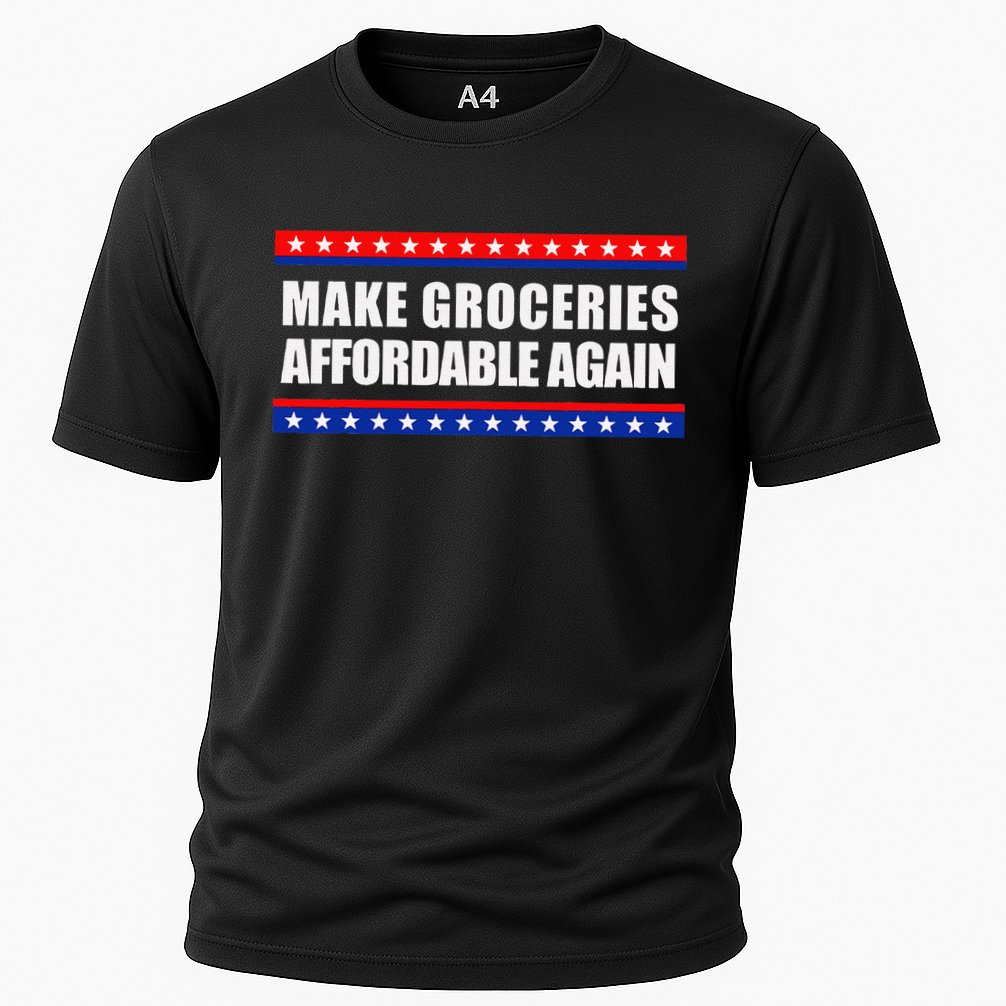 Make Groceries Affordable Again Antibiden Gift Cooling Performance Crew T-Shirt