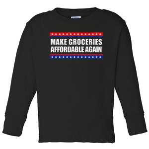 Make Groceries Affordable Again Antibiden Gift Toddler Long Sleeve Shirt