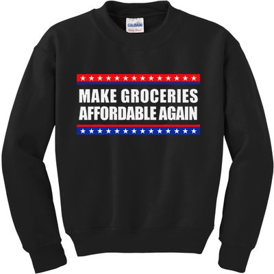 Make Groceries Affordable Again Antibiden Gift Kids Sweatshirt