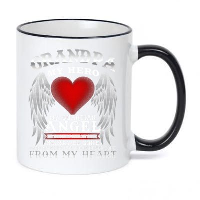 My Guardian Angel Grandpa! Repass In Remembrance Gift 11oz Black Color Changing Mug