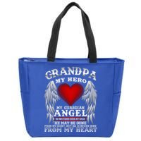 My Guardian Angel Grandpa! Repass In Remembrance Gift Zip Tote Bag