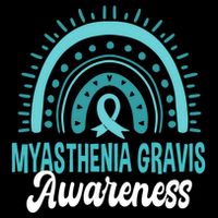 Myasthenia Gravis Awareness Boho Rainbow Wear Teal Ribbon Meaningful Gift Cooling Performance Crew T-Shirt