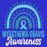 Myasthenia Gravis Awareness Boho Rainbow Wear Teal Ribbon Meaningful Gift Baby Bodysuit