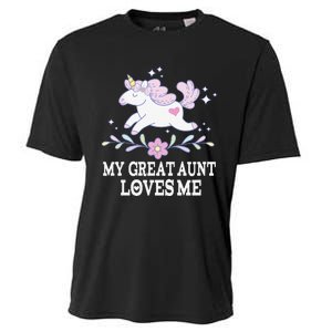 My Great Aunt Loves Me Grand Niece Unicorn Cooling Performance Crew T-Shirt