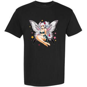 Moth Girl Anime Cute Giant Monster Kawaii Anime Garment-Dyed Heavyweight T-Shirt