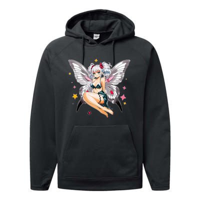 Moth Girl Anime Cute Giant Monster Kawaii Anime Performance Fleece Hoodie