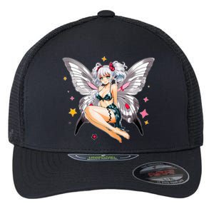 Moth Girl Anime Cute Giant Monster Kawaii Anime Flexfit Unipanel Trucker Cap