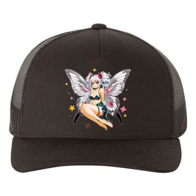 Moth Girl Anime Cute Giant Monster Kawaii Anime Yupoong Adult 5-Panel Trucker Hat