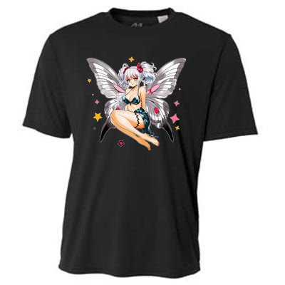 Moth Girl Anime Cute Giant Monster Kawaii Anime Cooling Performance Crew T-Shirt