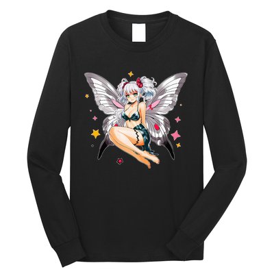 Moth Girl Anime Cute Giant Monster Kawaii Anime Long Sleeve Shirt