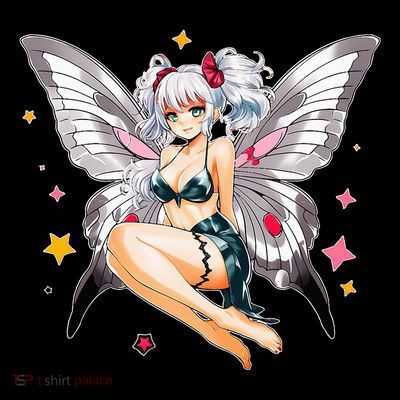 Moth Girl Anime Cute Giant Monster Kawaii Anime T-Shirt