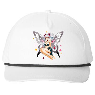 Moth Girl Anime Cute Giant Monster Kawaii Anime Snapback Five-Panel Rope Hat