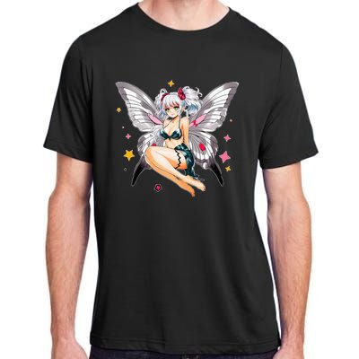 Moth Girl Anime Cute Giant Monster Kawaii Anime Adult ChromaSoft Performance T-Shirt