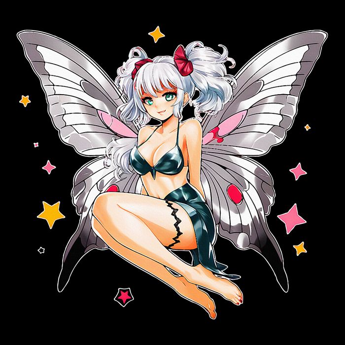 Moth Girl Anime Cute Giant Monster Kawaii Anime Bucket Hat