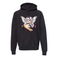 Moth Girl Anime Cute Giant Monster Kawaii Anime Premium Hoodie