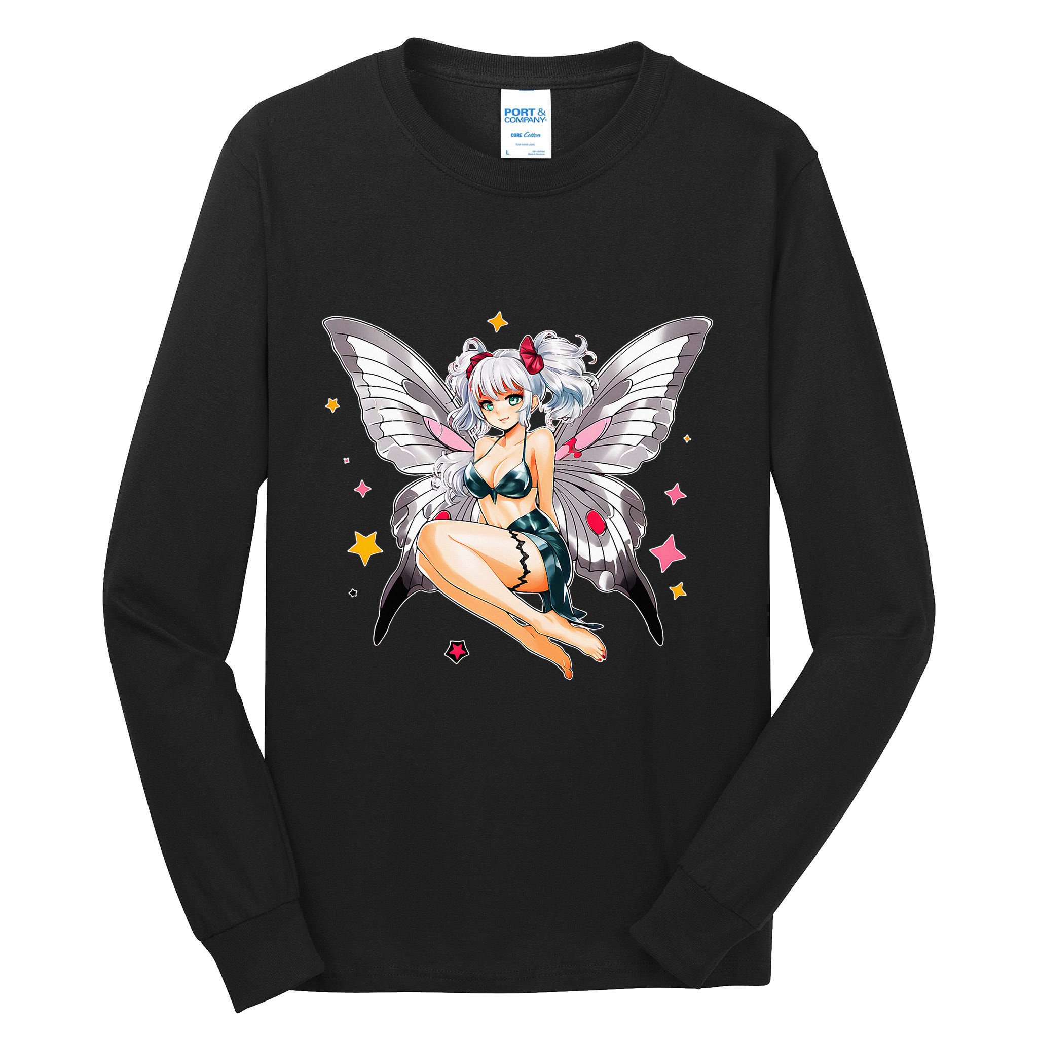 Moth Girl Anime Cute Giant Monster Kawaii Anime Tall Long Sleeve T-Shirt