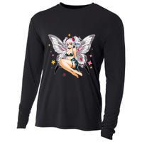 Moth Girl Anime Cute Giant Monster Kawaii Anime Cooling Performance Long Sleeve Crew