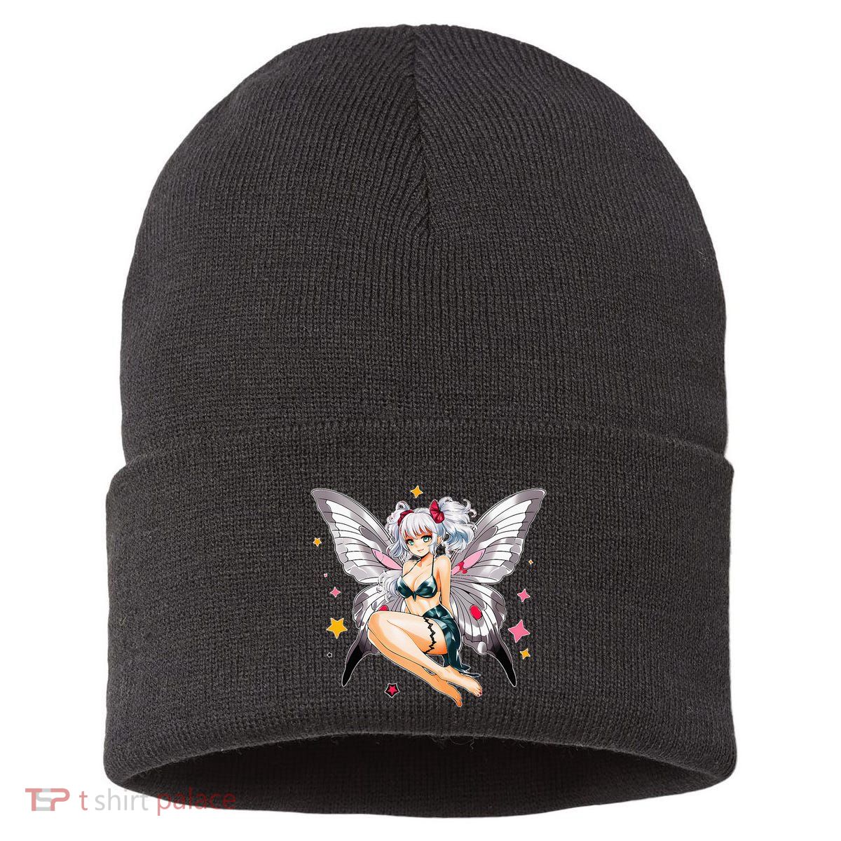 Moth Girl Anime Cute Giant Monster Kawaii Anime Sustainable Knit Beanie