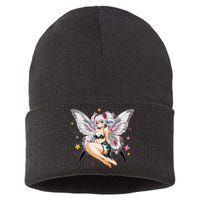 Moth Girl Anime Cute Giant Monster Kawaii Anime Sustainable Knit Beanie