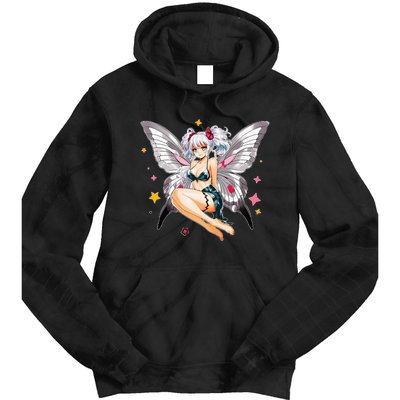 Moth Girl Anime Cute Giant Monster Kawaii Anime Tie Dye Hoodie